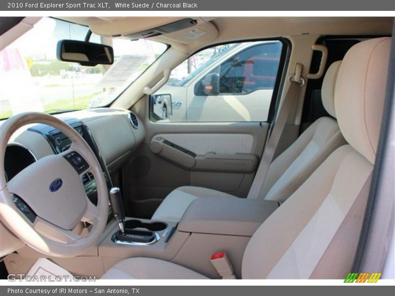 White Suede / Charcoal Black 2010 Ford Explorer Sport Trac XLT