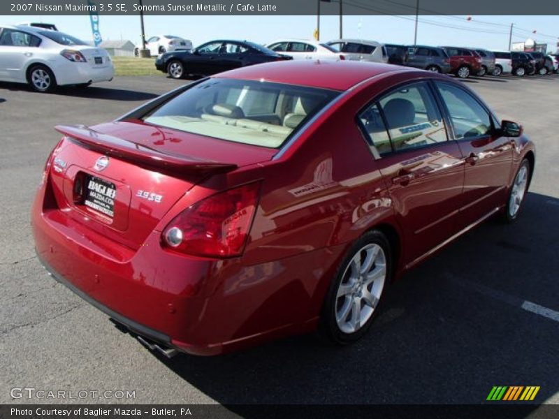 Sonoma Sunset Metallic / Cafe Latte 2007 Nissan Maxima 3.5 SE