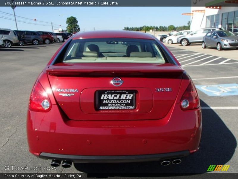 Sonoma Sunset Metallic / Cafe Latte 2007 Nissan Maxima 3.5 SE