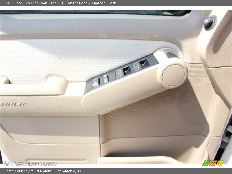 White Suede / Charcoal Black 2010 Ford Explorer Sport Trac XLT