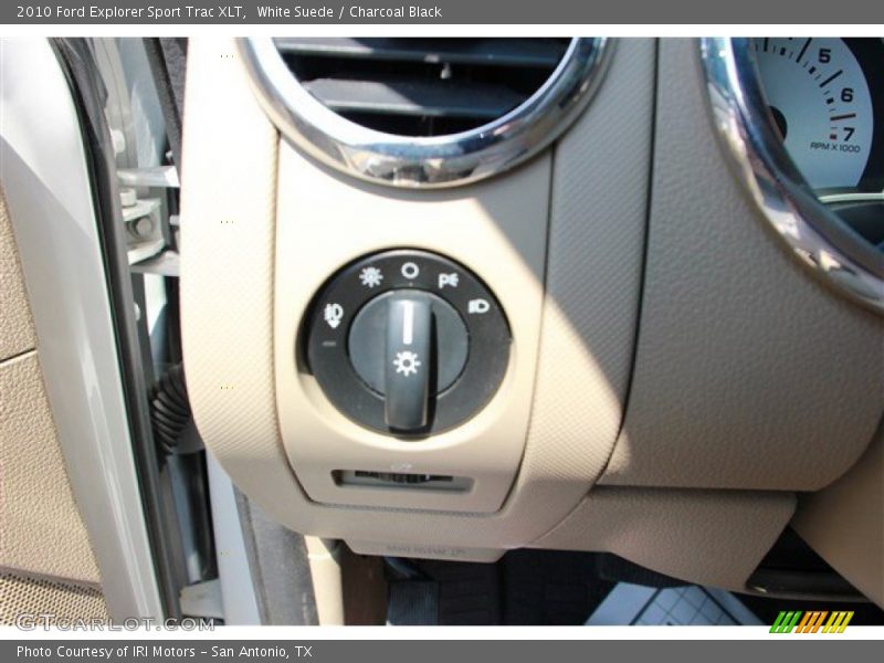 White Suede / Charcoal Black 2010 Ford Explorer Sport Trac XLT