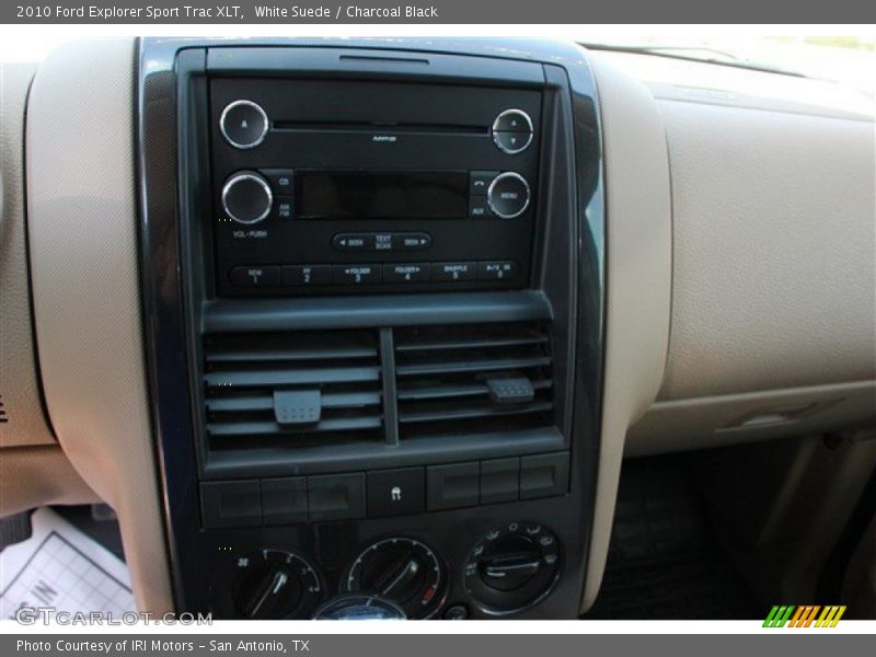 White Suede / Charcoal Black 2010 Ford Explorer Sport Trac XLT
