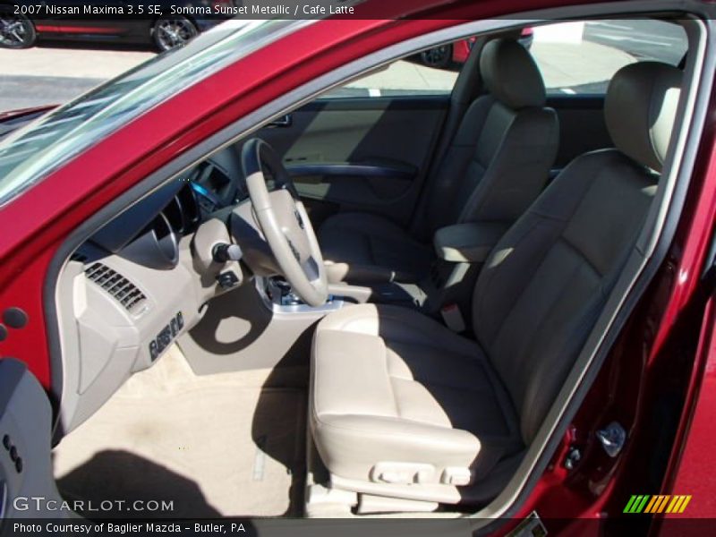 Sonoma Sunset Metallic / Cafe Latte 2007 Nissan Maxima 3.5 SE