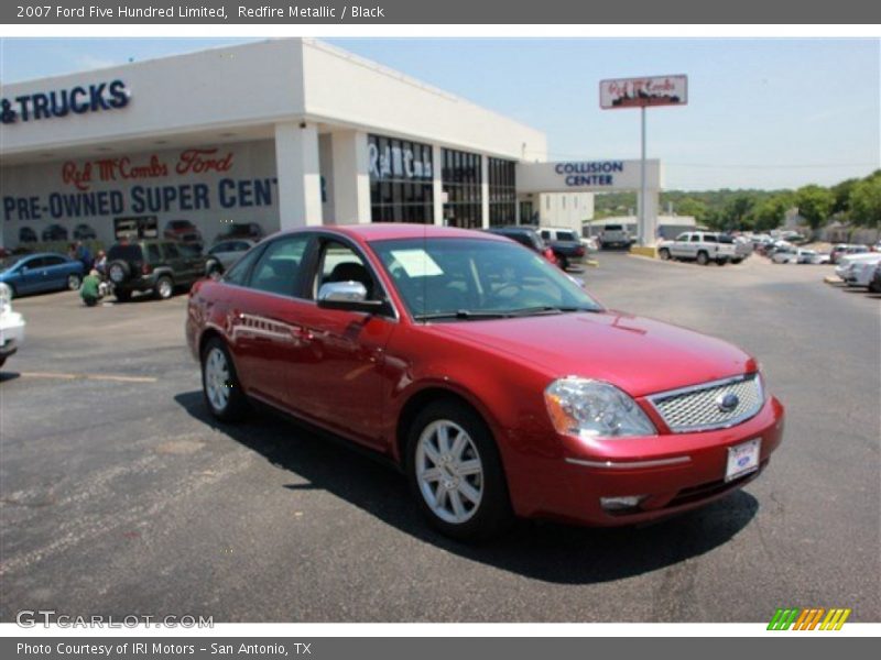 Redfire Metallic / Black 2007 Ford Five Hundred Limited