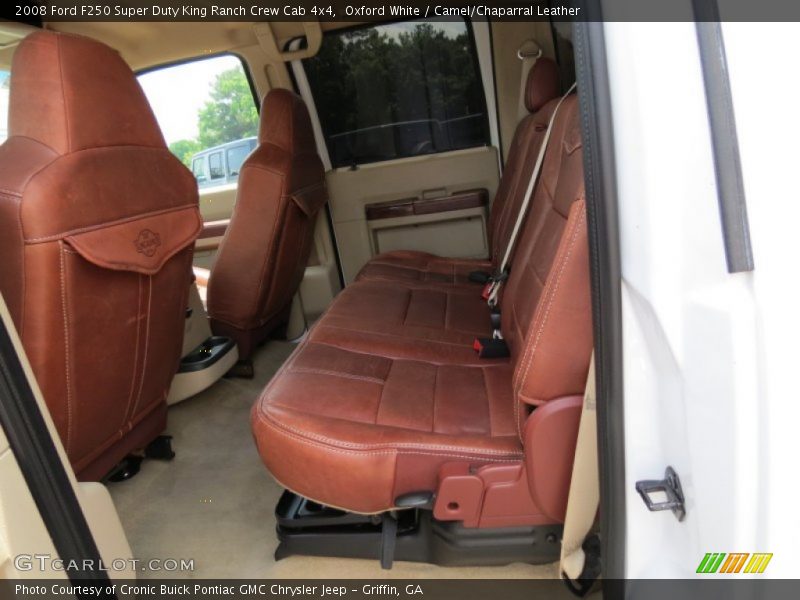 Oxford White / Camel/Chaparral Leather 2008 Ford F250 Super Duty King Ranch Crew Cab 4x4