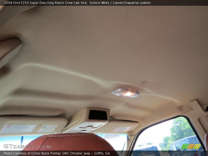 Oxford White / Camel/Chaparral Leather 2008 Ford F250 Super Duty King Ranch Crew Cab 4x4