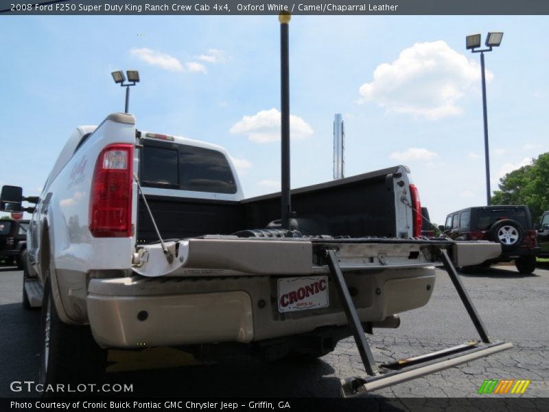 Oxford White / Camel/Chaparral Leather 2008 Ford F250 Super Duty King Ranch Crew Cab 4x4