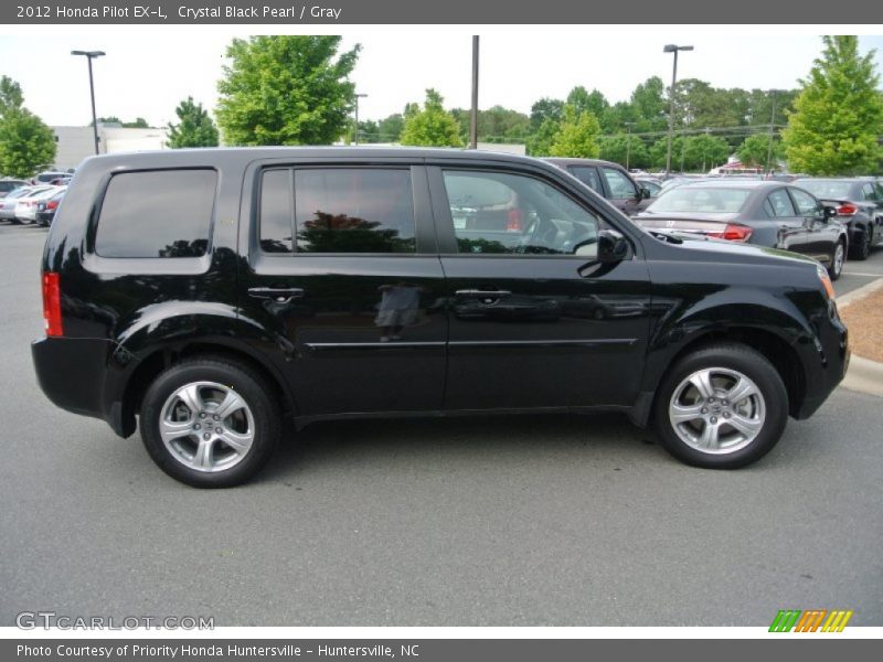 Crystal Black Pearl / Gray 2012 Honda Pilot EX-L