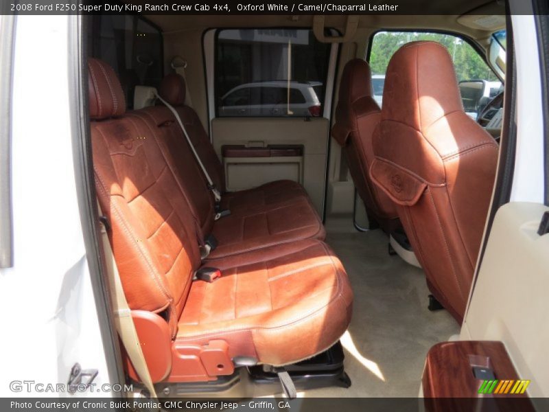 Oxford White / Camel/Chaparral Leather 2008 Ford F250 Super Duty King Ranch Crew Cab 4x4
