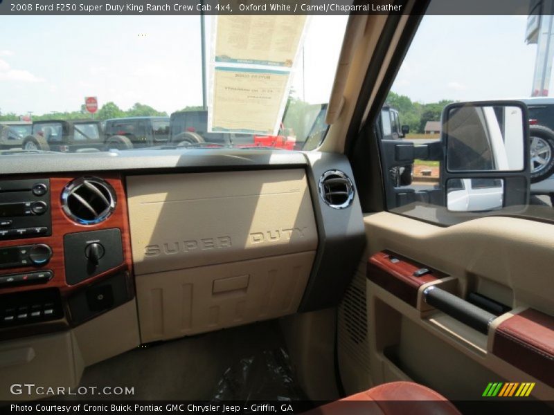 Oxford White / Camel/Chaparral Leather 2008 Ford F250 Super Duty King Ranch Crew Cab 4x4