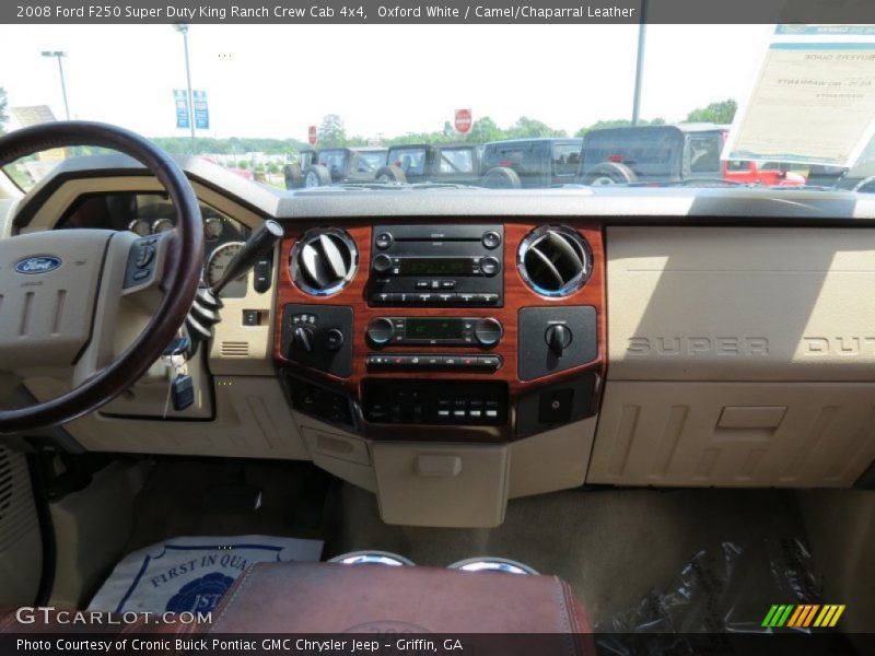 Oxford White / Camel/Chaparral Leather 2008 Ford F250 Super Duty King Ranch Crew Cab 4x4