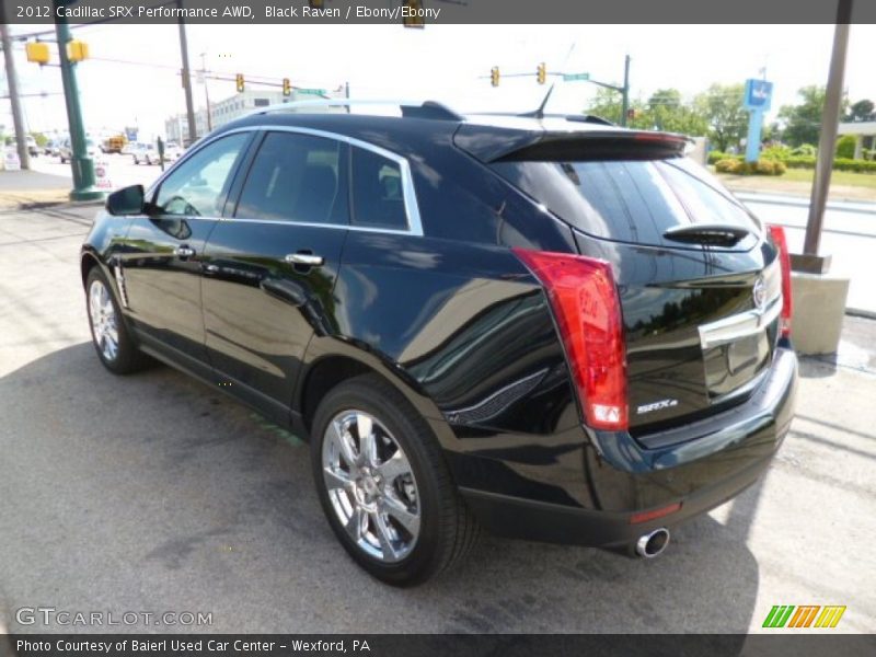 Black Raven / Ebony/Ebony 2012 Cadillac SRX Performance AWD
