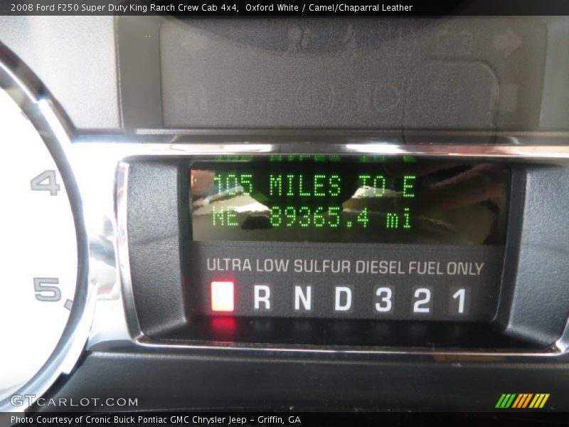 Oxford White / Camel/Chaparral Leather 2008 Ford F250 Super Duty King Ranch Crew Cab 4x4