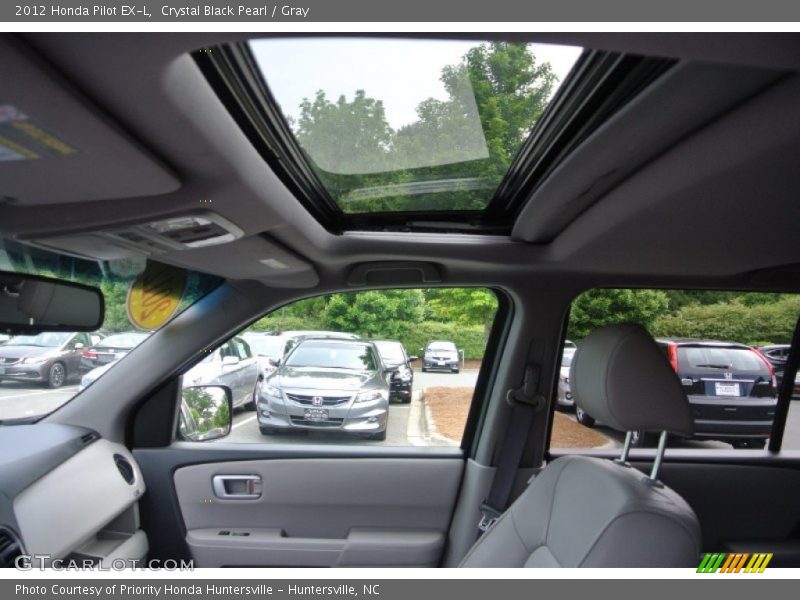 Crystal Black Pearl / Gray 2012 Honda Pilot EX-L