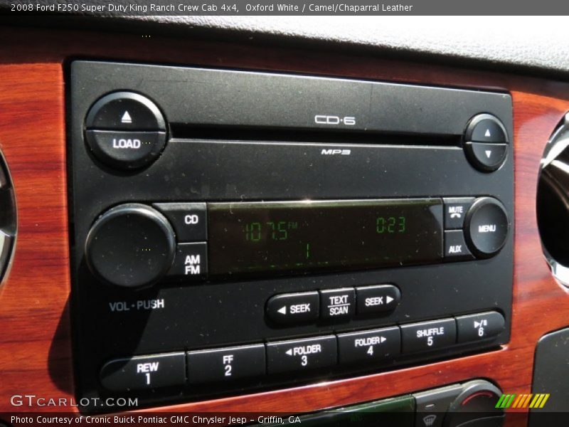 Oxford White / Camel/Chaparral Leather 2008 Ford F250 Super Duty King Ranch Crew Cab 4x4