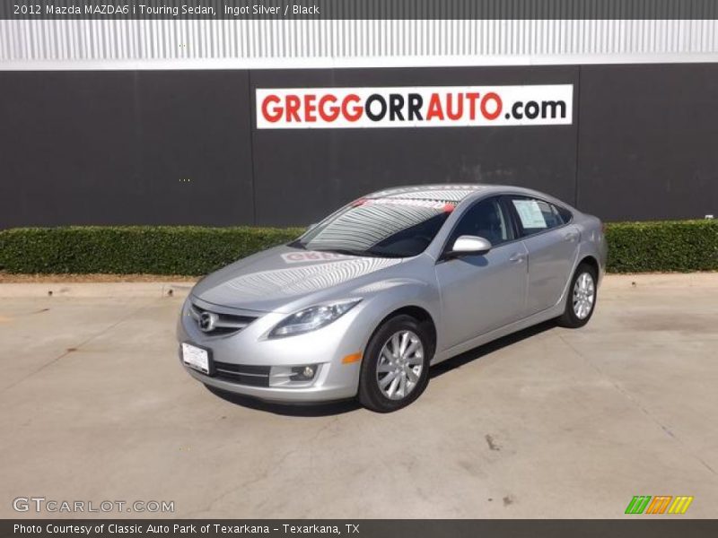Ingot Silver / Black 2012 Mazda MAZDA6 i Touring Sedan