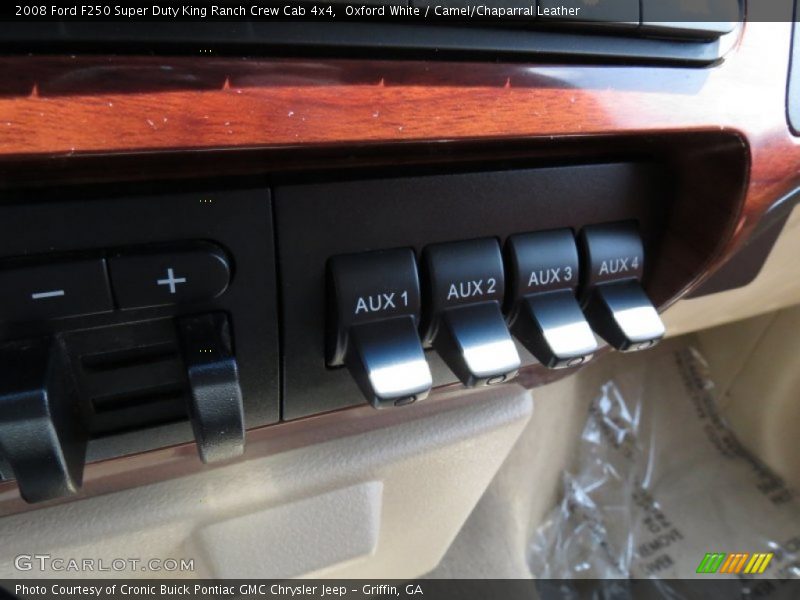 Oxford White / Camel/Chaparral Leather 2008 Ford F250 Super Duty King Ranch Crew Cab 4x4