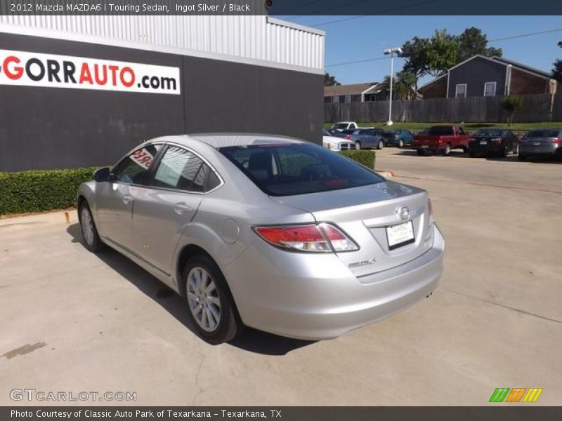 Ingot Silver / Black 2012 Mazda MAZDA6 i Touring Sedan