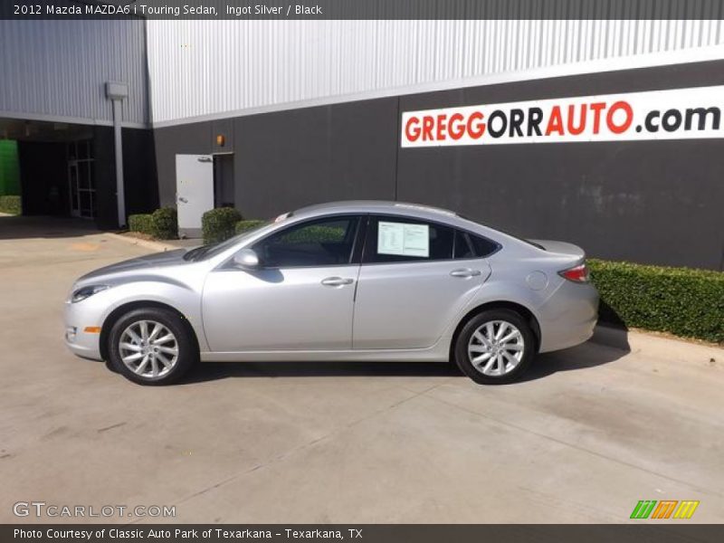 Ingot Silver / Black 2012 Mazda MAZDA6 i Touring Sedan