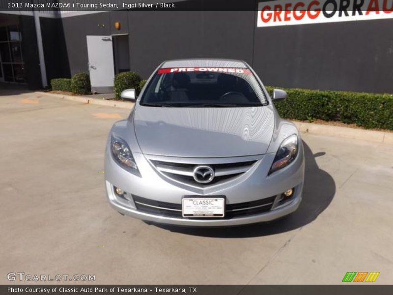 Ingot Silver / Black 2012 Mazda MAZDA6 i Touring Sedan