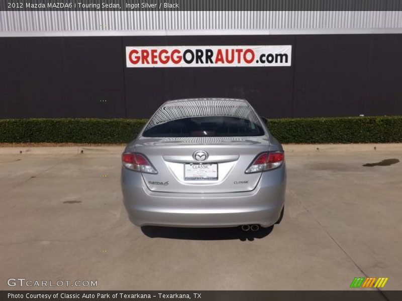 Ingot Silver / Black 2012 Mazda MAZDA6 i Touring Sedan