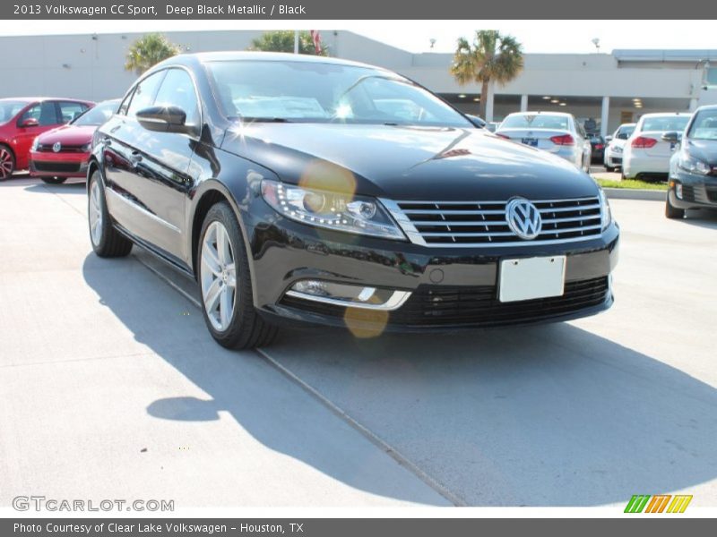 Deep Black Metallic / Black 2013 Volkswagen CC Sport