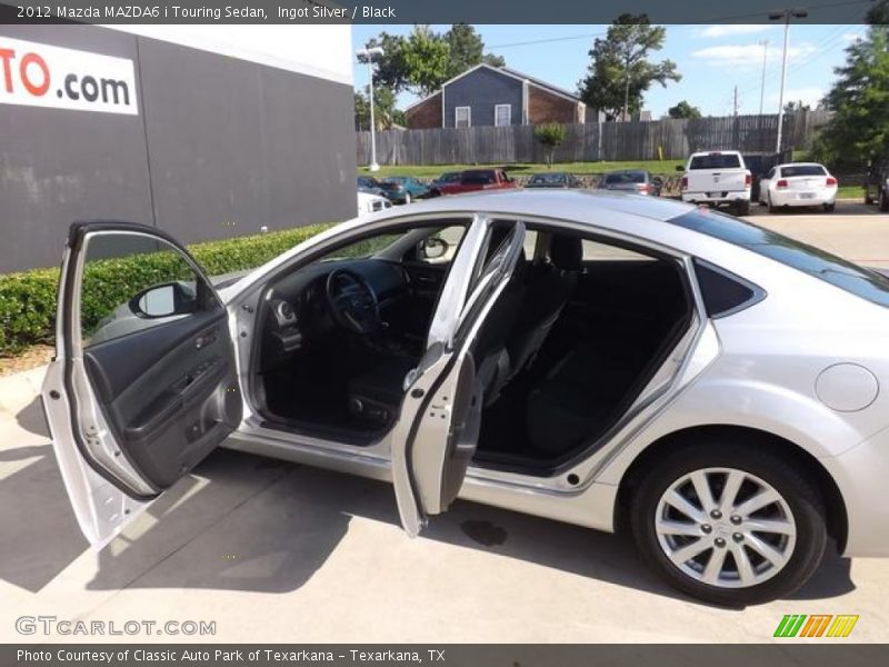 Ingot Silver / Black 2012 Mazda MAZDA6 i Touring Sedan