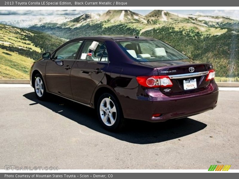 Black Currant Metallic / Bisque 2013 Toyota Corolla LE Special Edition