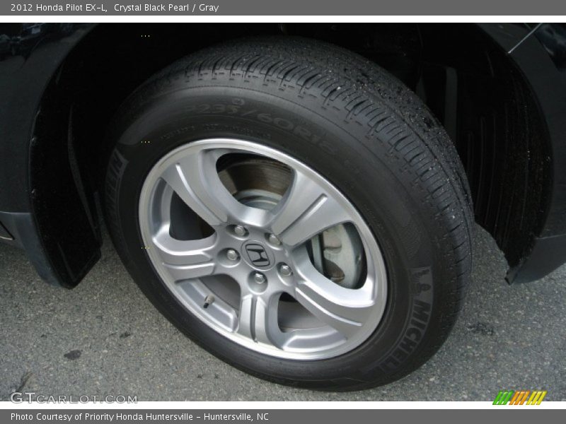 Crystal Black Pearl / Gray 2012 Honda Pilot EX-L