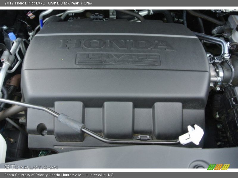 Crystal Black Pearl / Gray 2012 Honda Pilot EX-L
