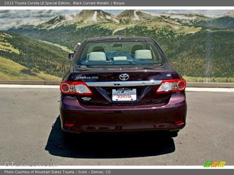 Black Currant Metallic / Bisque 2013 Toyota Corolla LE Special Edition