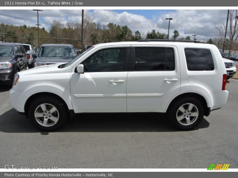 Taffeta White / Gray 2011 Honda Pilot EX-L
