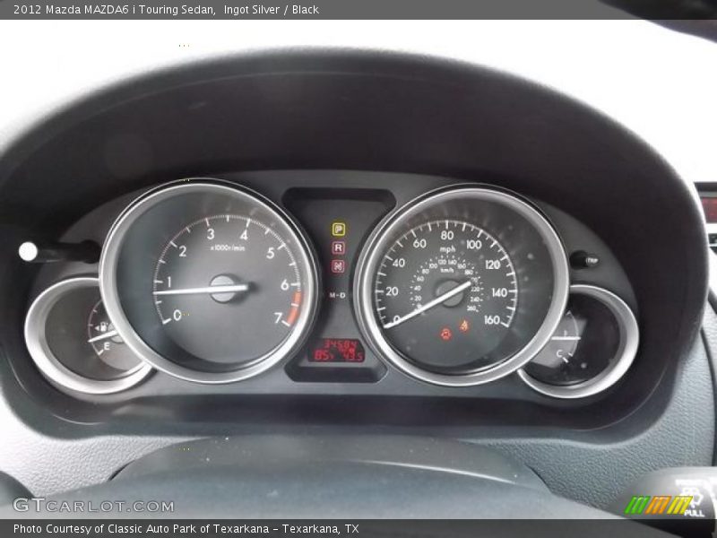 Ingot Silver / Black 2012 Mazda MAZDA6 i Touring Sedan