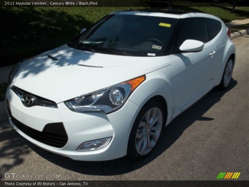 Century White / Black/Red 2013 Hyundai Veloster