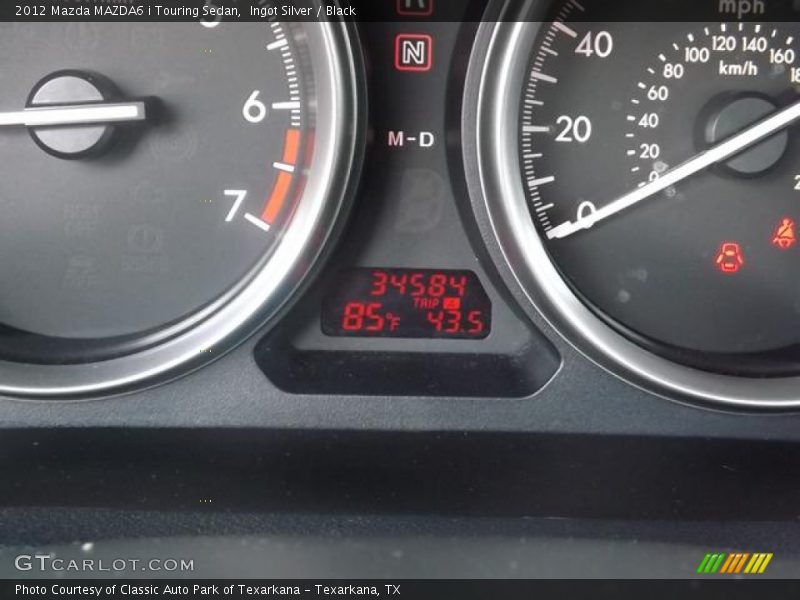 Ingot Silver / Black 2012 Mazda MAZDA6 i Touring Sedan