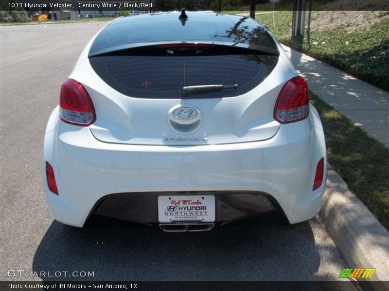 Century White / Black/Red 2013 Hyundai Veloster