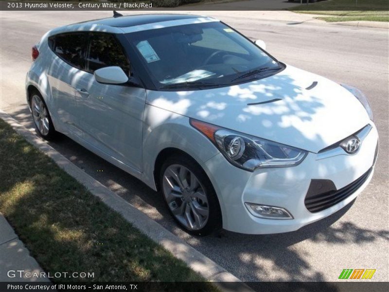 Century White / Black/Red 2013 Hyundai Veloster