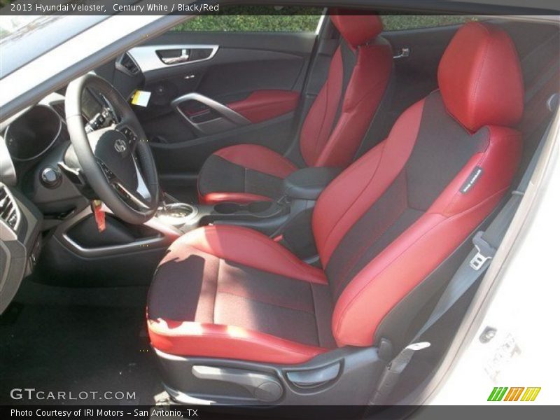 Century White / Black/Red 2013 Hyundai Veloster
