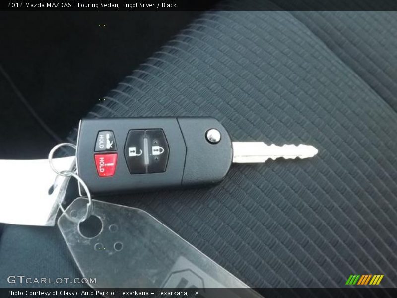 Ingot Silver / Black 2012 Mazda MAZDA6 i Touring Sedan