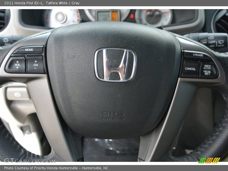 Taffeta White / Gray 2011 Honda Pilot EX-L