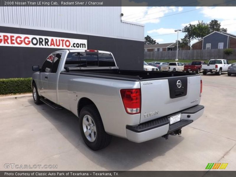 Radiant Silver / Charcoal 2008 Nissan Titan LE King Cab