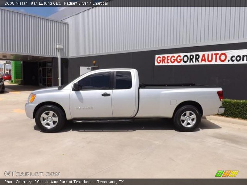 Radiant Silver / Charcoal 2008 Nissan Titan LE King Cab