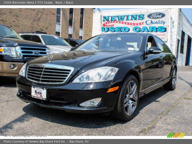 Black / Black 2009 Mercedes-Benz S 550 Sedan