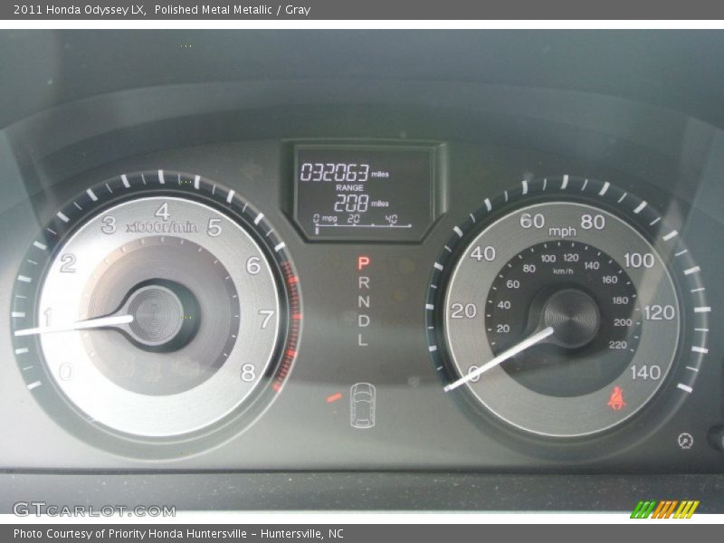 Polished Metal Metallic / Gray 2011 Honda Odyssey LX
