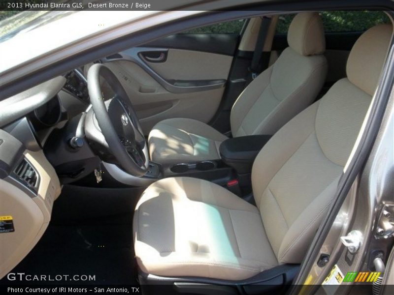 Desert Bronze / Beige 2013 Hyundai Elantra GLS