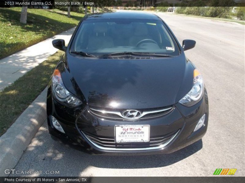 Midnight Black / Beige 2013 Hyundai Elantra GLS