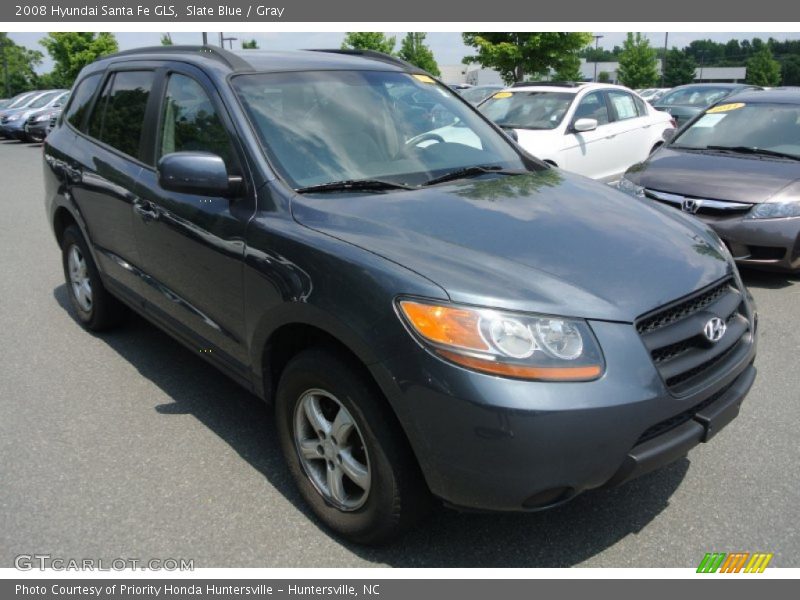 Slate Blue / Gray 2008 Hyundai Santa Fe GLS