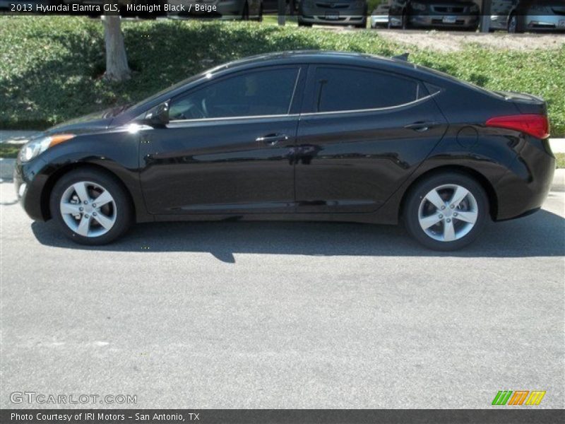 Midnight Black / Beige 2013 Hyundai Elantra GLS