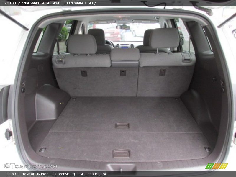 Pearl White / Gray 2010 Hyundai Santa Fe GLS 4WD
