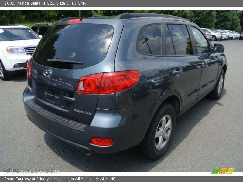 Slate Blue / Gray 2008 Hyundai Santa Fe GLS